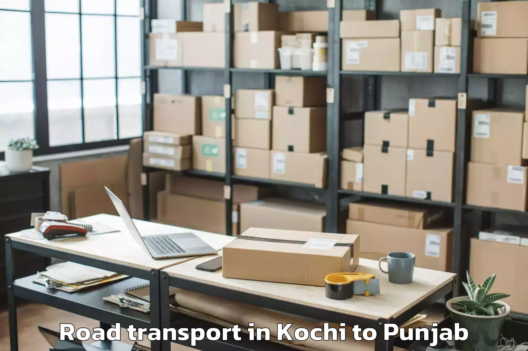 Book Kochi to Chamkaur Sahib Road Transport Online